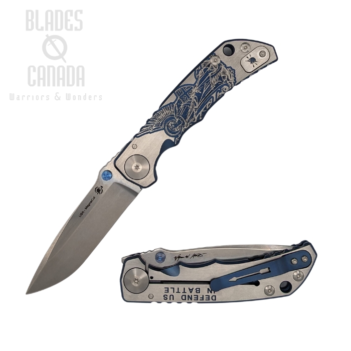 Spartan Blades Harsey Special Edition Folding Knife, MagnaCut, Saint Michael